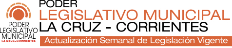 PODER LEGISLATIVO MUNICIPAL - LA CRUZ - CTES.